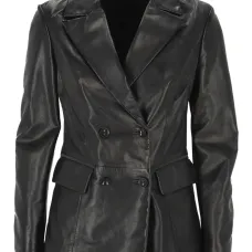 Двубортный куртка с панелями