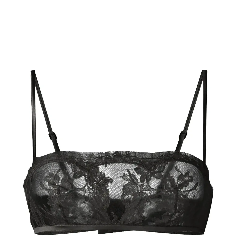 Бюстгальтер из кружев с цветочным узором