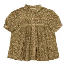 Топ с цветочным принтом на пуговицах