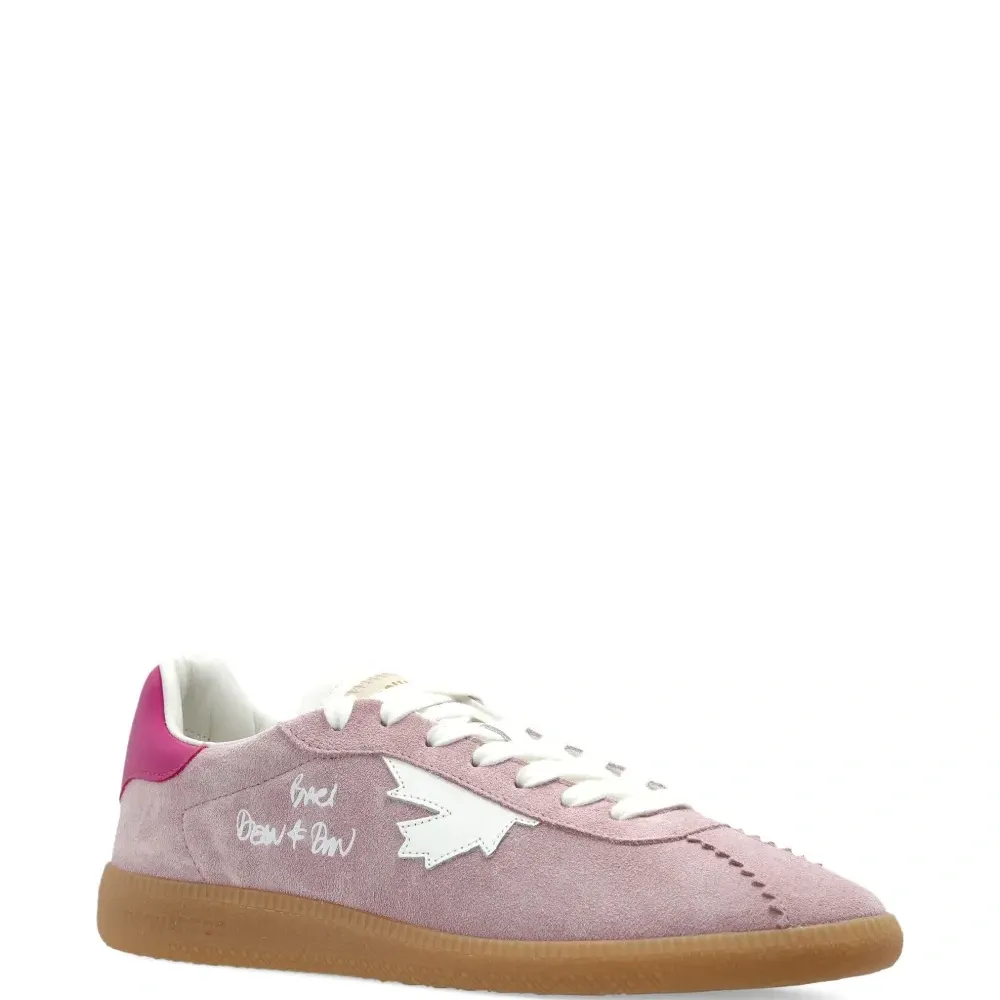 Кеды на шнуровке с кленовым листом