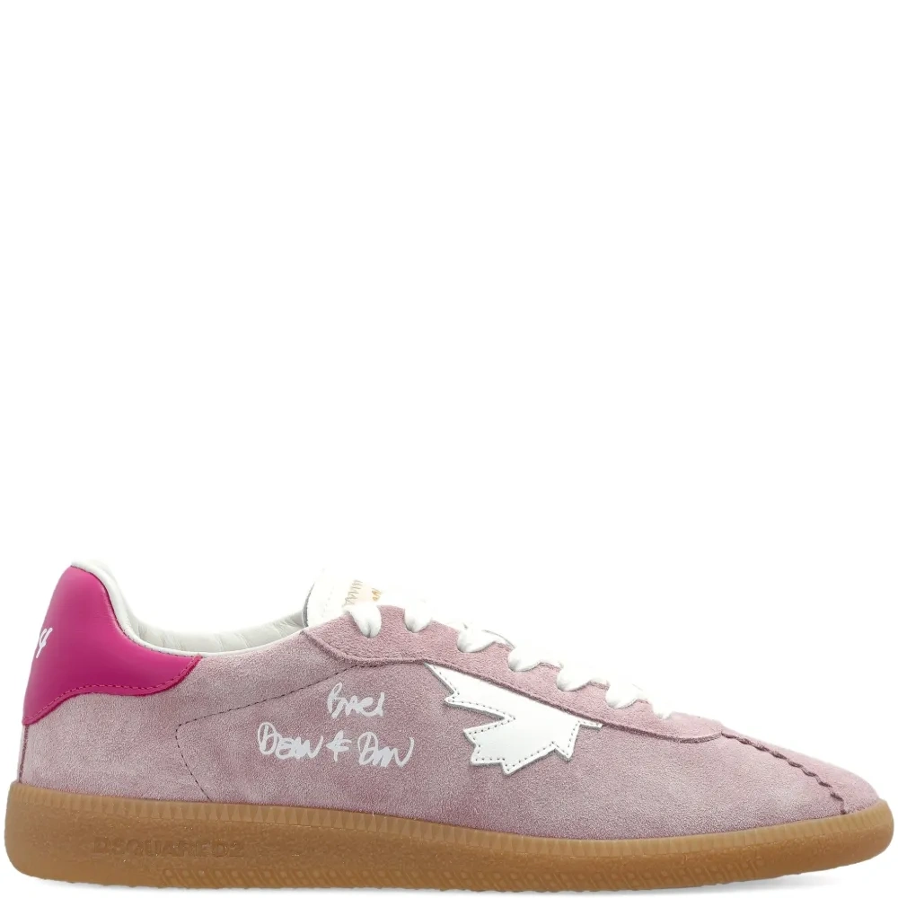 Кеды на шнуровке с кленовым листом