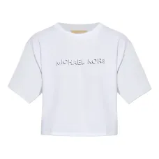 Укороченная футболка с логотипом