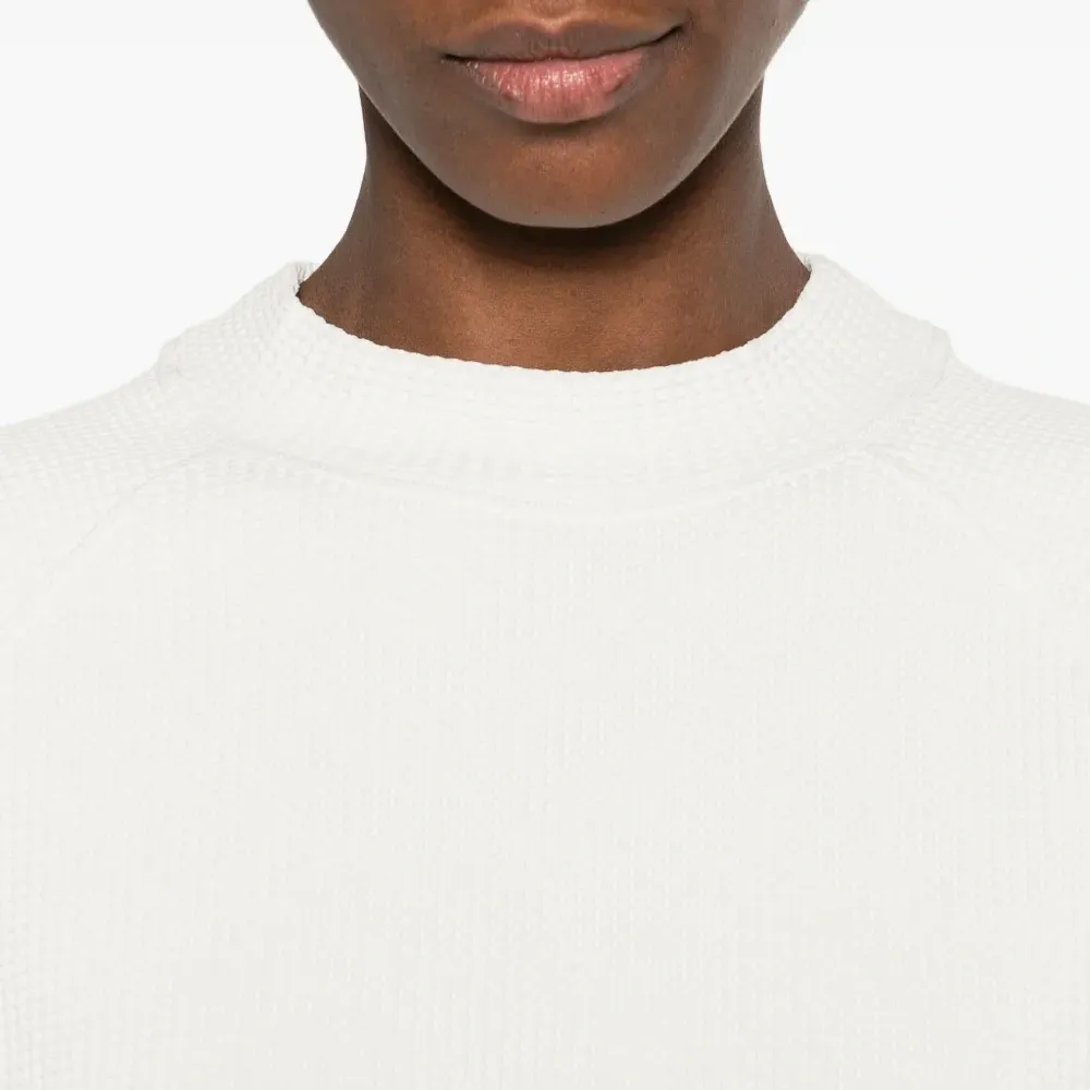 Лонгслив с воротником-стойкой