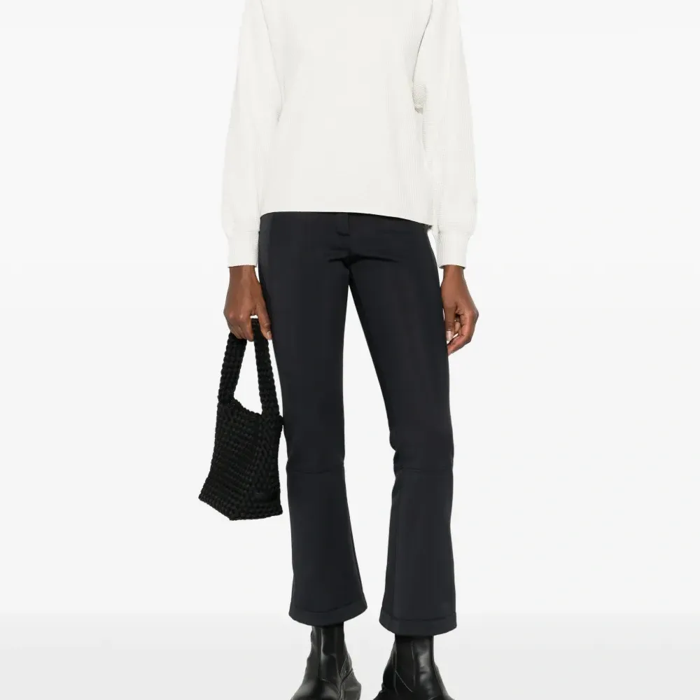 Лонгслив с воротником-стойкой