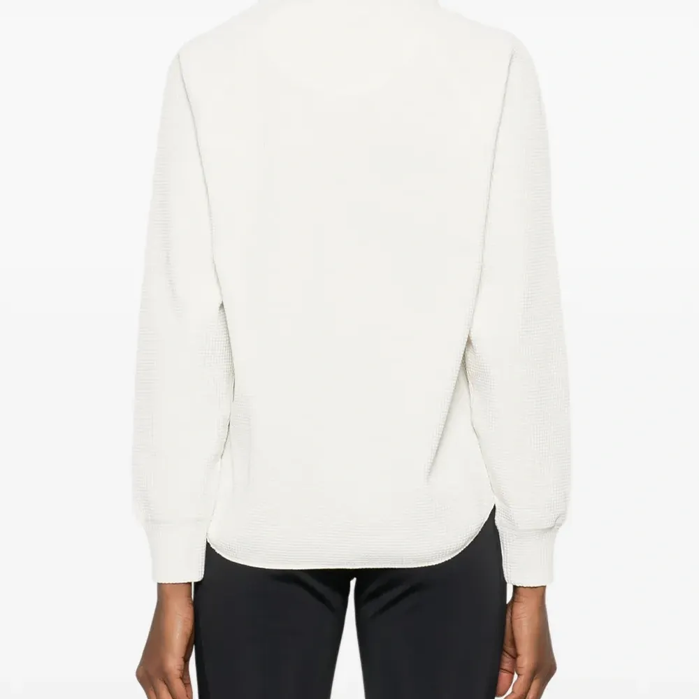 Лонгслив с воротником-стойкой