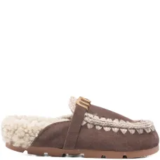 Зимние мюли с биологическим логотипом