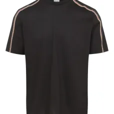 Футболка с полосатыми деталями Футболка с полосатыми деталями