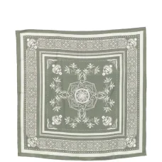 Шелковый платок с цветочным принтом Шелковый платок с цветочным принтом