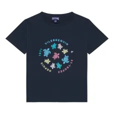 Футболка с принтом и круглым вырезом