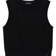 Майка без рукавов с круглым вырезом