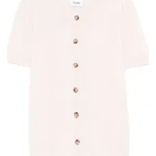 Кардиган с короткими рукавами и пуговицами Кардиган с короткими рукавами и пуговицами