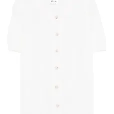 Короткий кардиган с застёжкой на пуговицы и короткими рукавами Короткий кардиган с застёжкой на пуговицы и короткими рукавами