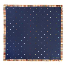 Шёлковый платок с гороховым принтом