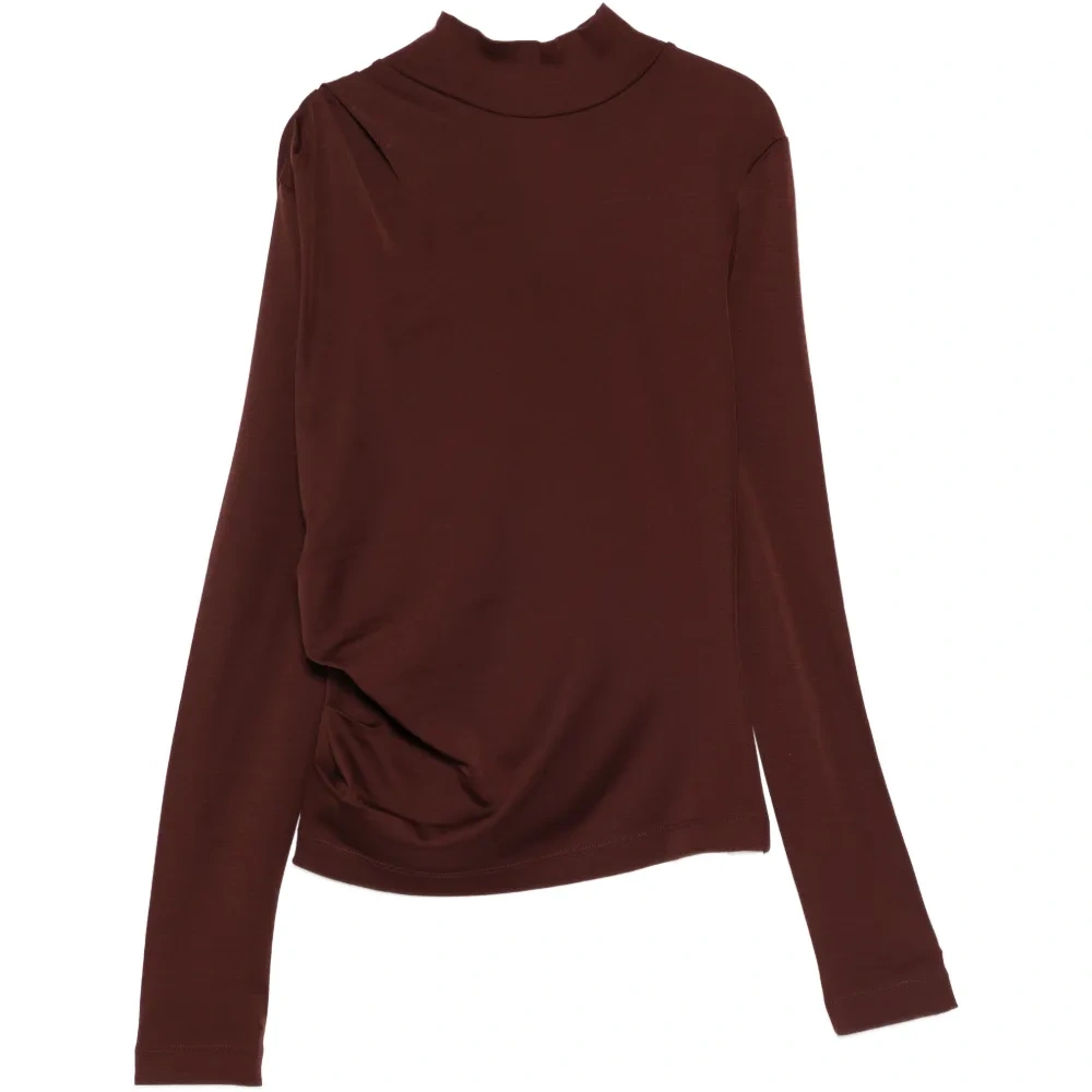 Топ с драпировкой