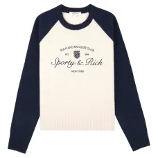 Вышитый свитер с рукавами-реглан Вышитый свитер с рукавами-реглан