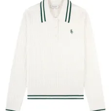 Поло в полоску с косичкой Поло в полоску с косичкой