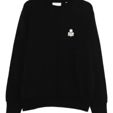 Свитшот с вышитым логотипом и круглым вырезом Mike