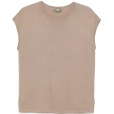 Трикотажный топ без рукавов