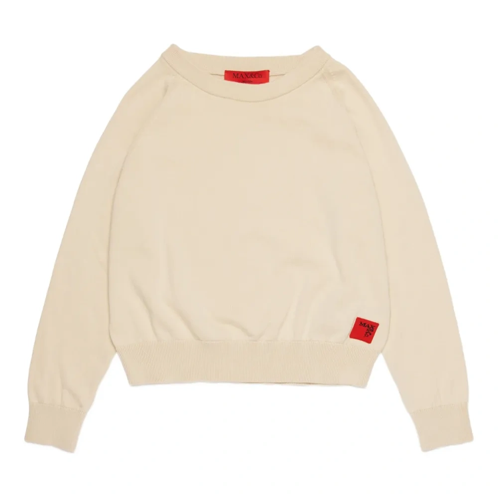 Свитер с круглым вырезом и логотипом