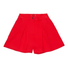 Шорты с логотипом и плиссировкой