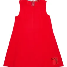 Платье без рукавов с логотипом