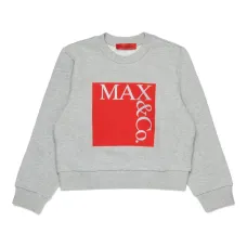 Свитшот с логотипом и круглым вырезом