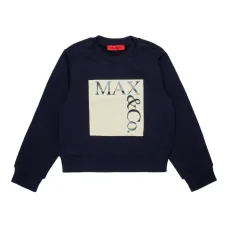 Свитшот с логотипом и круглым вырезом Свитшот с логотипом и круглым вырезом