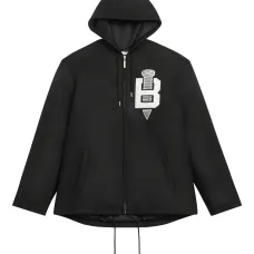 Куртка с капюшоном и нашивкой с логотипом Куртка с капюшоном и нашивкой с логотипом