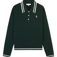 Поло в полоску с кабельной вязкой Поло в полоску с кабельной вязкой