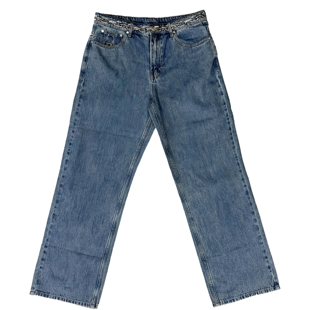 Джинсы с цепочным замком