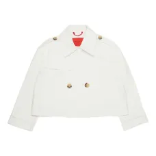 Двубортный жакет с вышитым логотипом