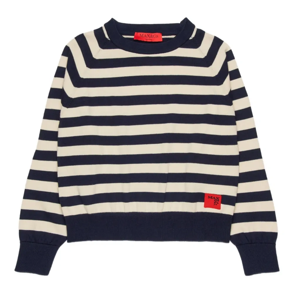 Полосатый свитер с логотипом