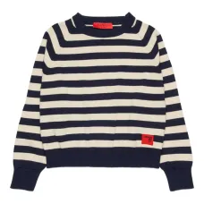 Полосатый свитер с логотипом