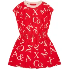 Платье с логотипом и присборенной отделкой