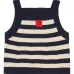 Трикотажный топ в полоску с логотипом