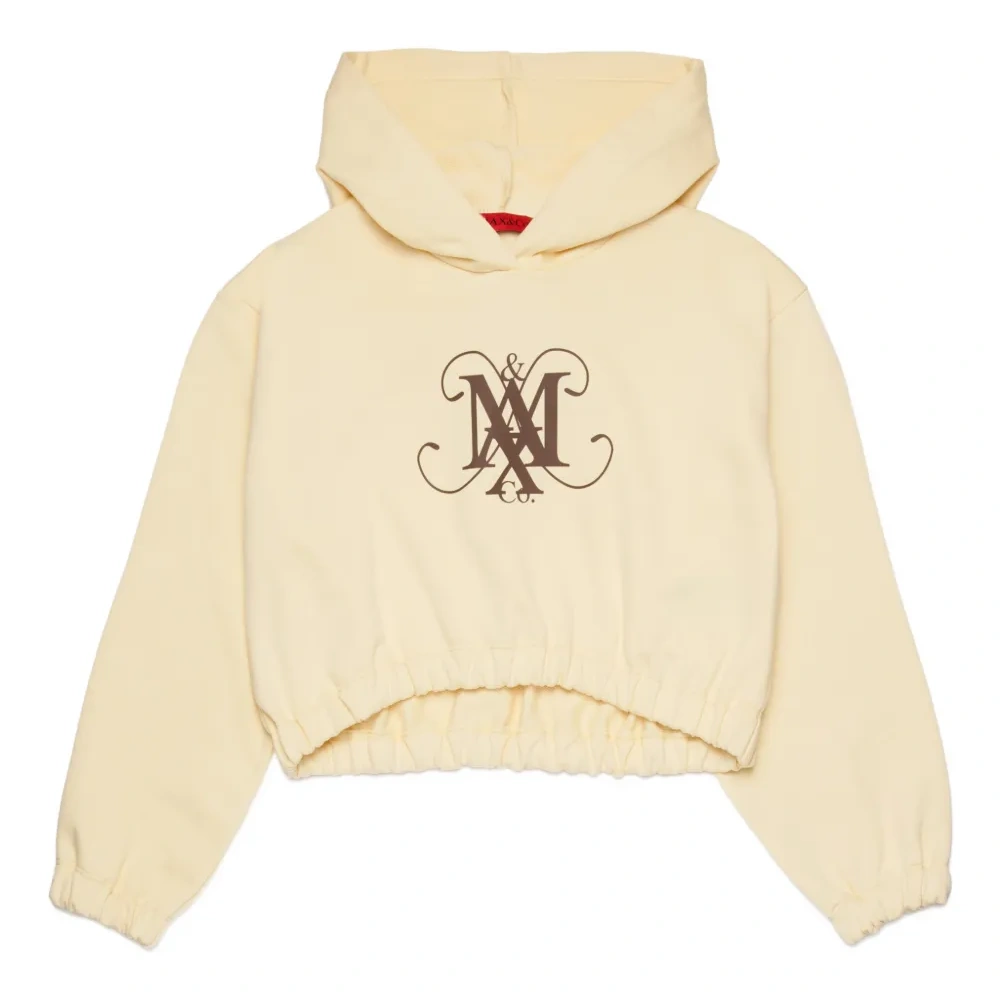 Укороченное худи с логотипом