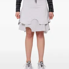 Многослойная мини юбка с Т-образным поясом