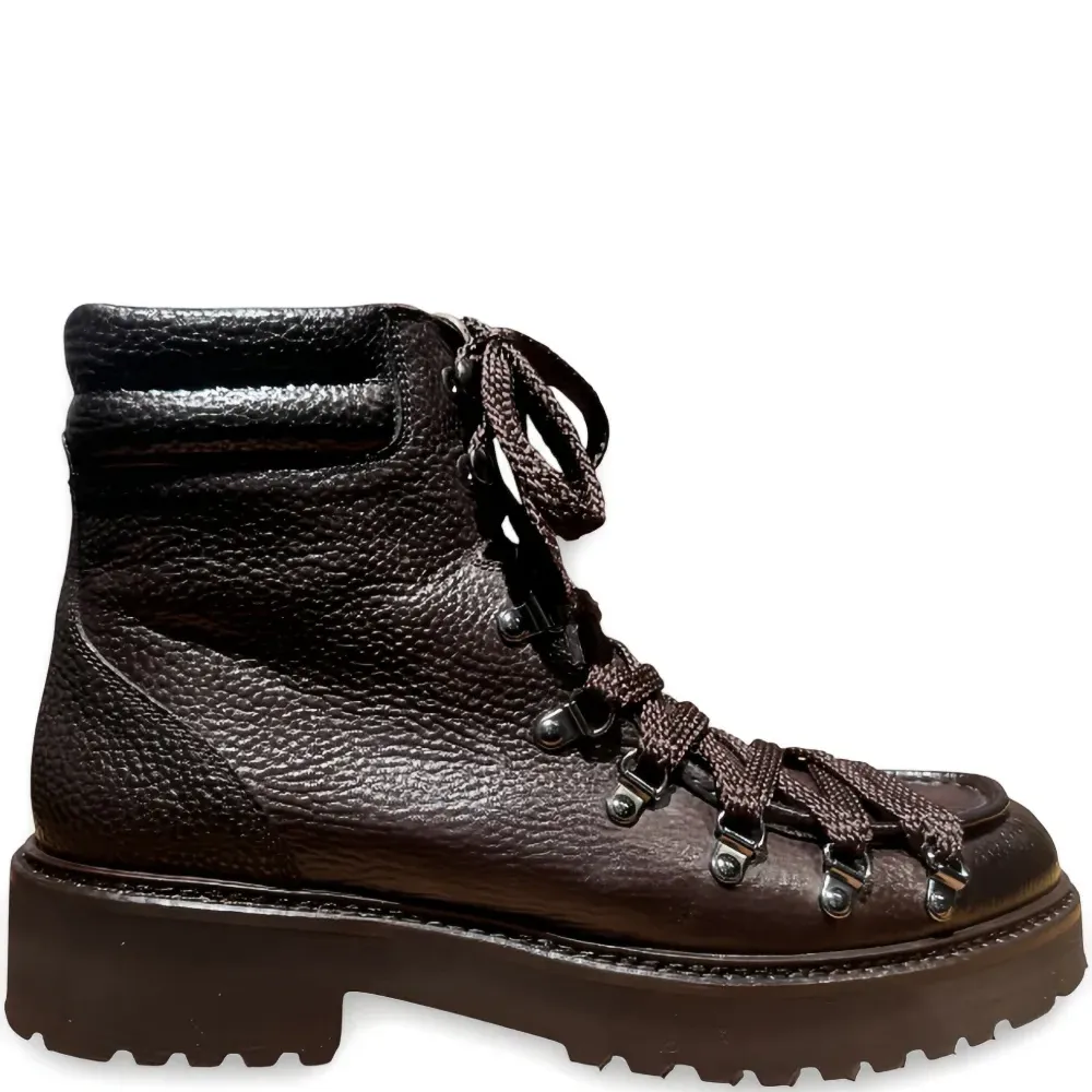 Кожаные походные ботинки на шнуровке