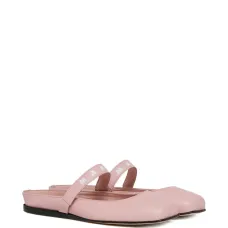 Балетки с логотипной лямкой