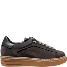 Кроссовки на шнуровке с кожаной отделкой Кроссовки на шнуровке с кожаной отделкой