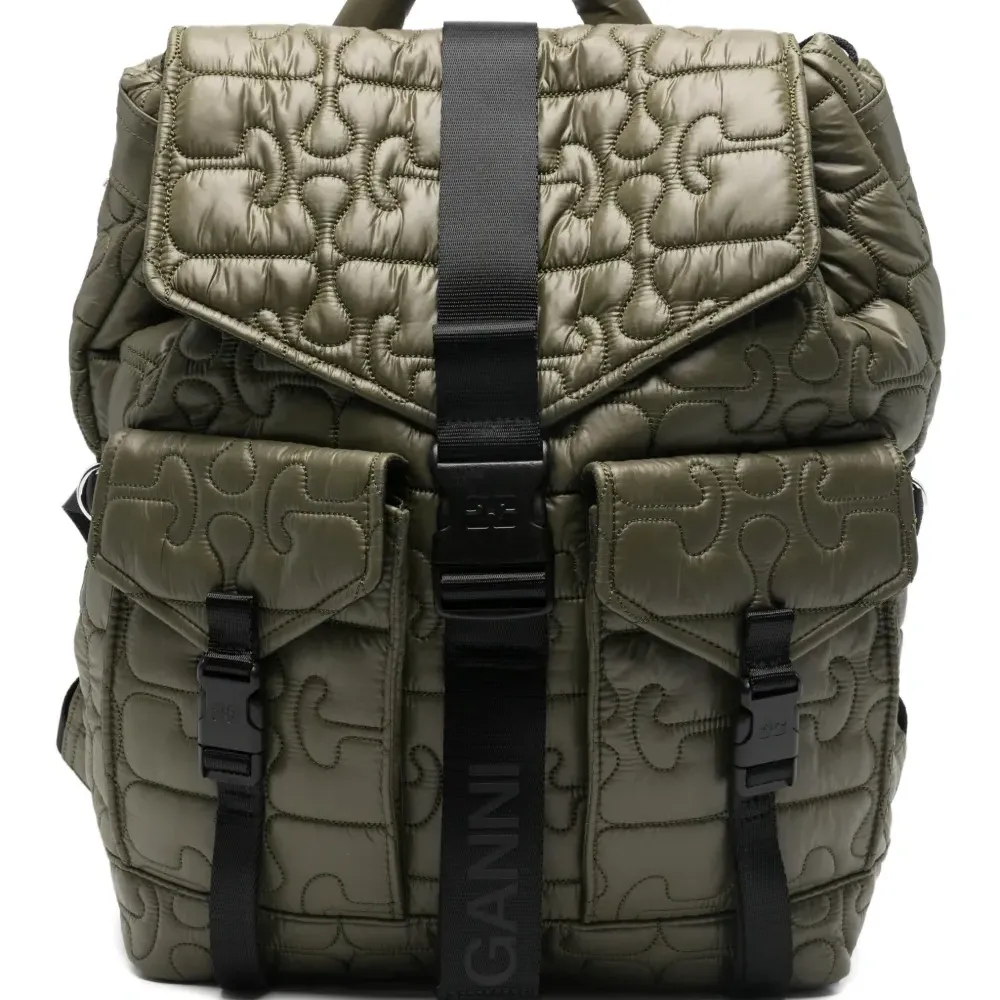 Стёганый рюкзак с клапанным карманом