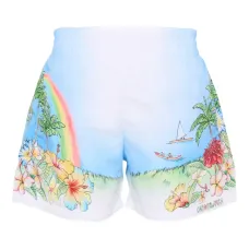 Плавательные шорты с цветочным принтом