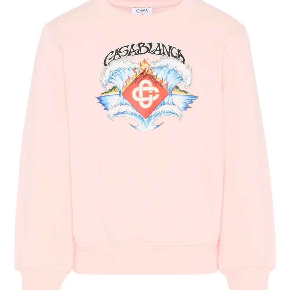 Свитшот с графическим принтом и круглым вырезом