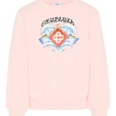 Свитшот с графическим принтом и круглым вырезом