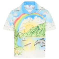 Рубашка с короткими рукавами и графическим принтом