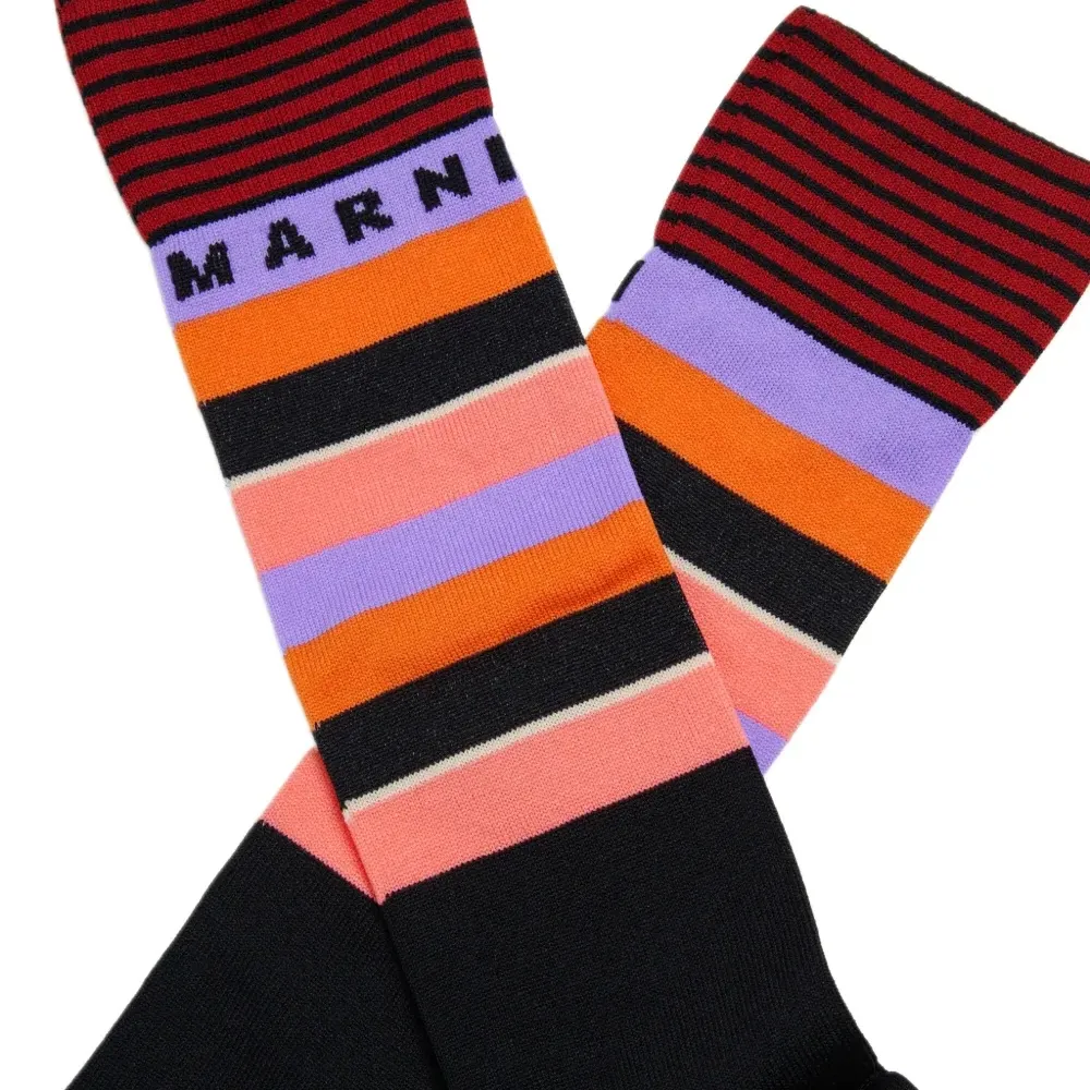 Носки с логотипом и полосками Носки с логотипом и полосками