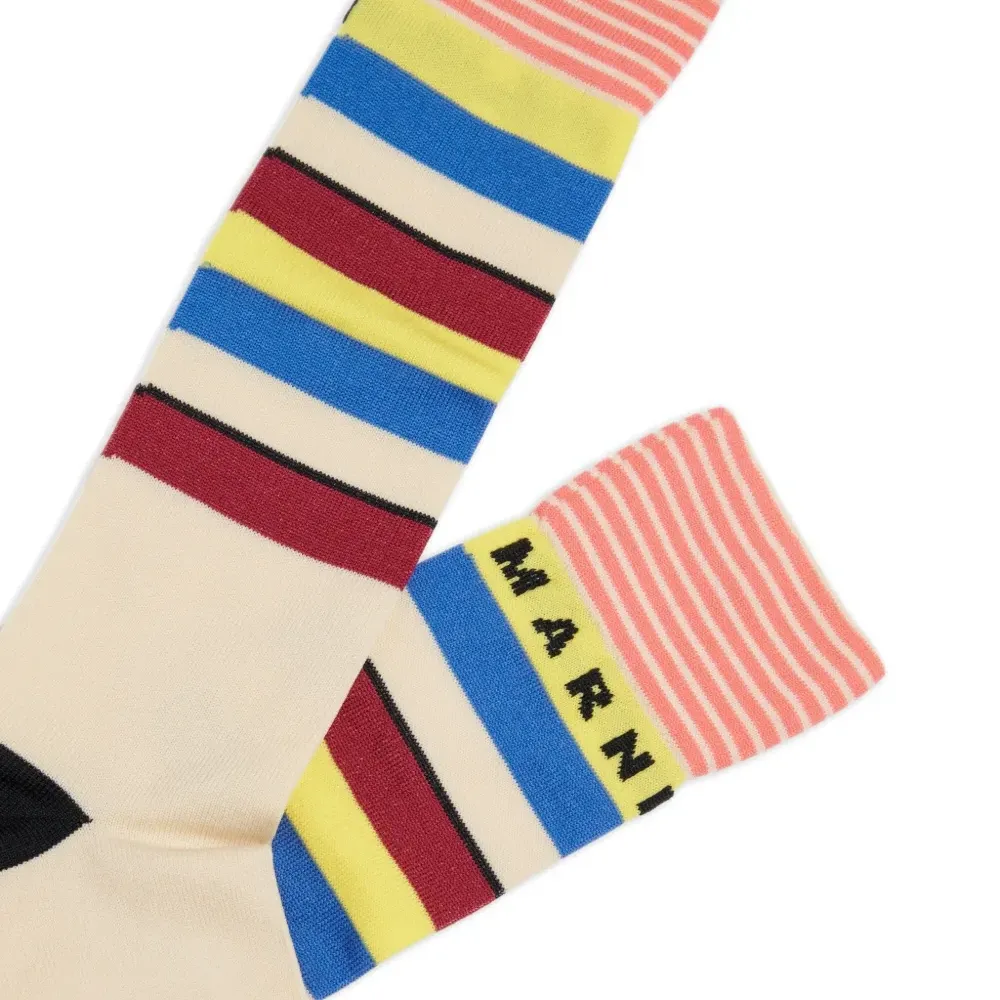 Носки в полоску с логотипом