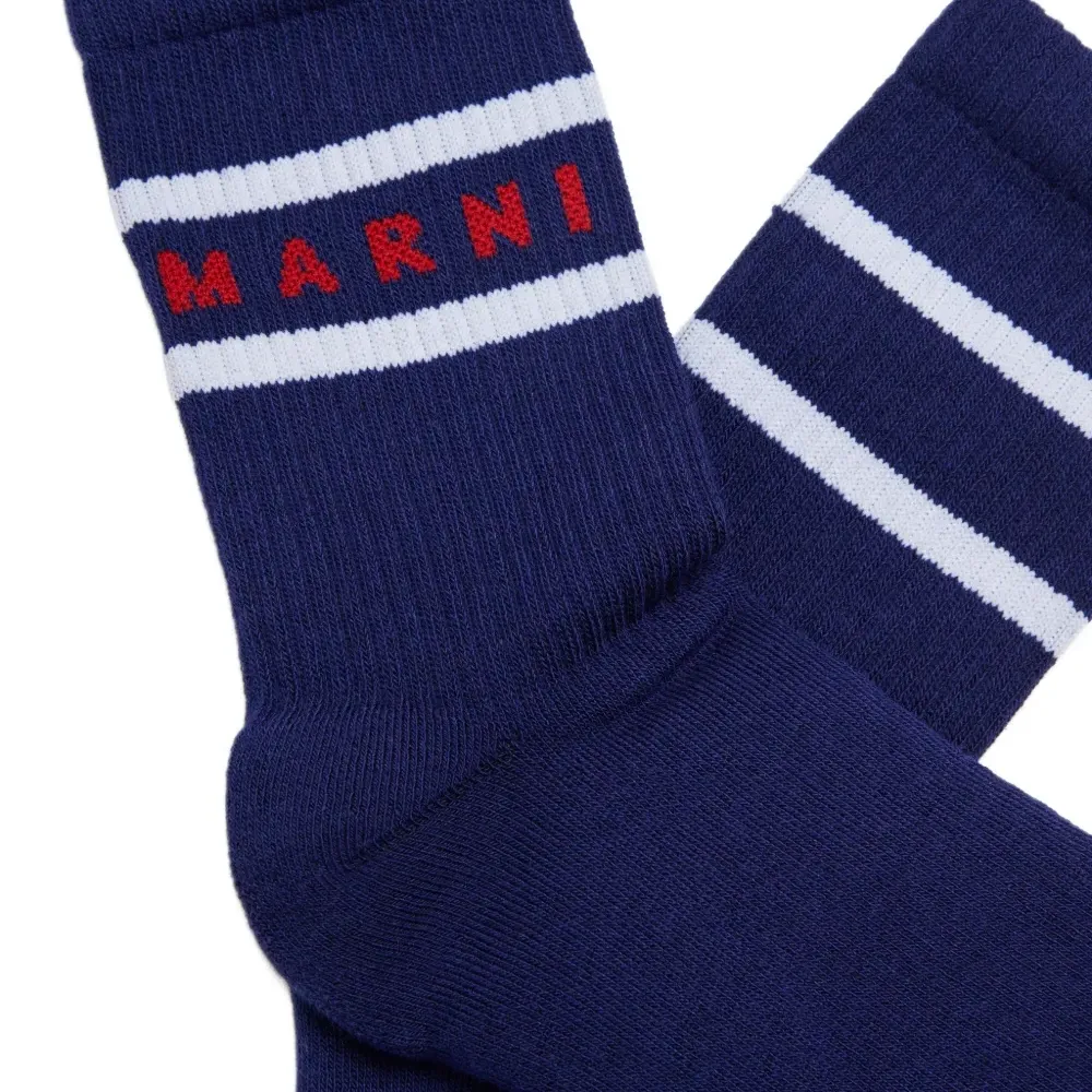 Носки в полоску с логотипом