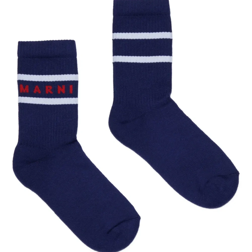 Носки в полоску с логотипом