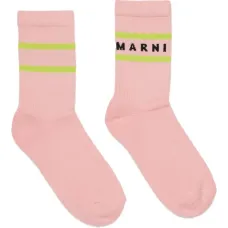 Полосатые носки с логотипом